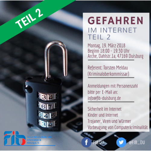Seminar Gefahren Im Internet Teil 2, 19.03.2018